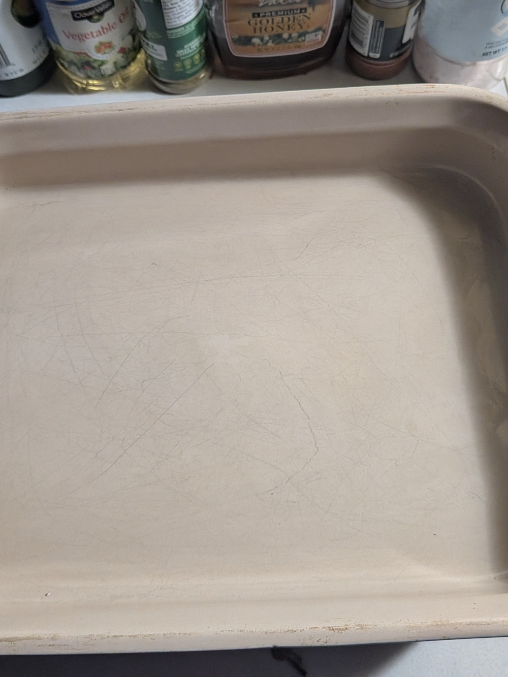 Le Creuset Beige/Cream Rectangular Baking Tray